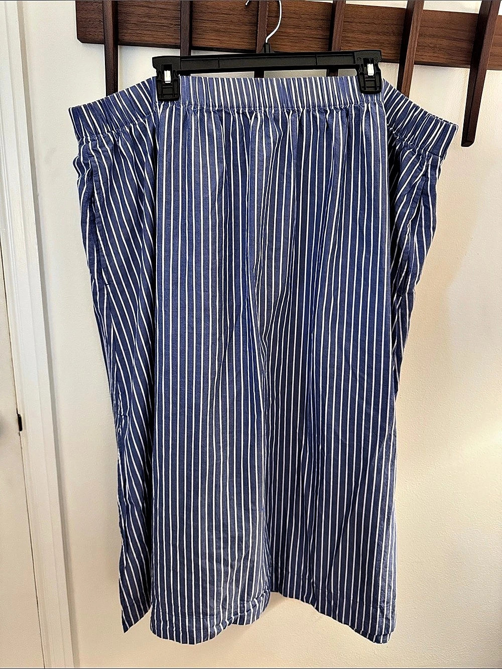 Old Navy Striped Midi Skirt in Blue & White Size 3X